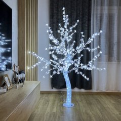 LED svietiaci strom 180cm studená biela